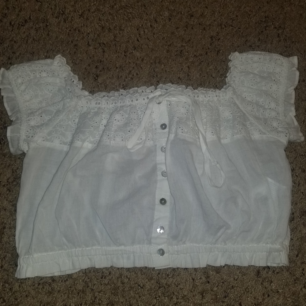 White Crop Top